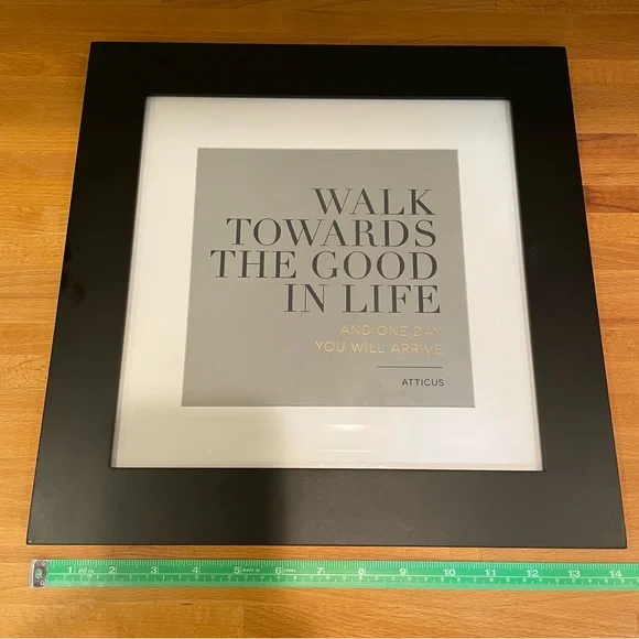 Black Framed Inspirational Wall Art - Picture 2 of 4